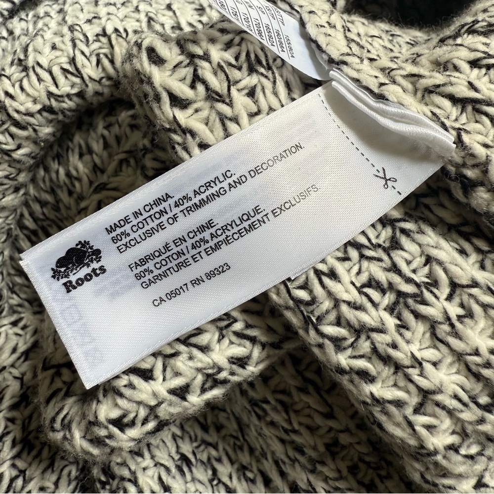 Roots Salt and Pepper Mock Neck Henley Sweater Men’s Size Large L - Picture 8 of 13